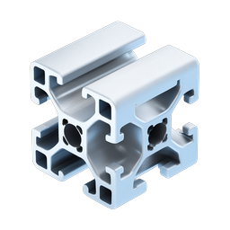 T-Slot Aluminum Extrusion Profile 3D Icon | Industrial