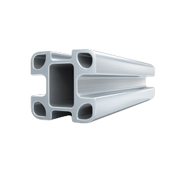 Aluminum Extrusion Profile 3D Render Icon
