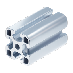 Aluminum Extrusion Profile Icon - Industrial 3D Render