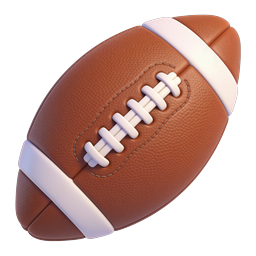 American Football 3D Icon | Realistic Sports Ball