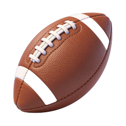 American Football Icon - Realistic 3D Sports Ball