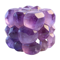 Amethyst Gemstone Cluster - Premium Crystal Icon