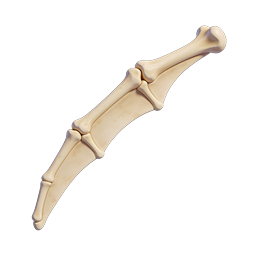 Realistic Anatomical Bone 3D Icon for Medical Use