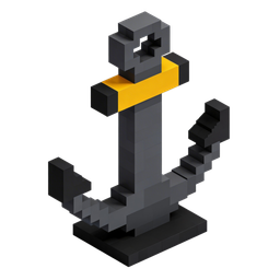 Stylized Anchor Icon for Nautical Themes