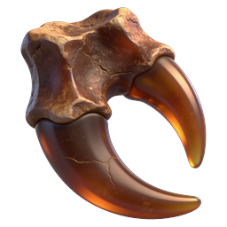 Ancient Monster Fangs Stone Artifact Icon | 3D Fantasy