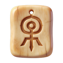 Ancient Mystical Pendant Sigil Icon | Fantasy Talisman