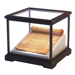 Ancient Scroll Display Case Museum Icon
