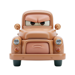 Angry Cartoon Truck Icon for Fun Designs