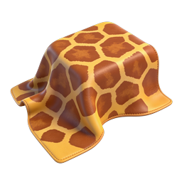 Animal Print Fabric 3D Icon | Draped Giraffe Pattern