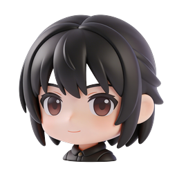 Anime Girl Chibi Character Icon - 3D Clay Style