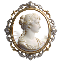 Elegant Profile Portrait Icon for Art and Design