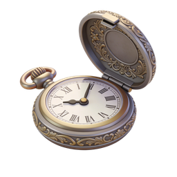 Elegant Vintage Pocket Watch Icon for Timeless Design