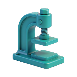Arbor Press Machine Icon - 3D Workshop Tool Design