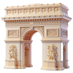Arc de Triomphe Historical Icon for Travel & Culture