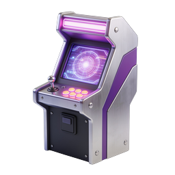 Retro Arcade Cabinet Gaming Machine Icon