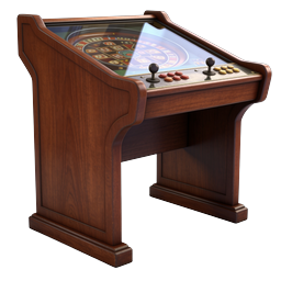 Vintage Arcade Casino Game Cabinet Icon