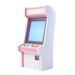 Icône de borne d'arcade rétro - Style argile 3D