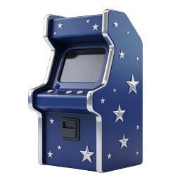 Retro Arcade Game Machine 3D Icon | Classic Gaming