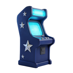 Retro Arcade Game Machine 3D Icon | Classic Gaming Cabinet
