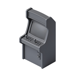 Retro Arcade Machine Icon - Classic Gaming Cabinet
