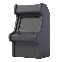 3D Arcade Machine Icon - Retro Gaming Cabinet