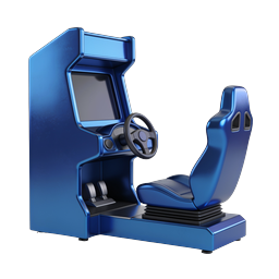 Arcade Racing Game Machine Icon | 3D Gaming Equipment