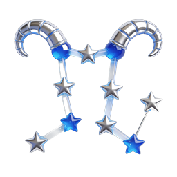 Aries Zodiac Constellation 3D Icon - Astrology Symbol