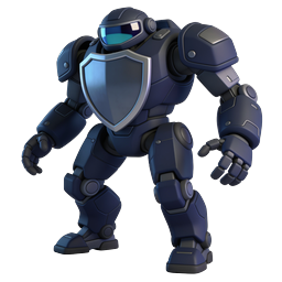 Armored Mech Robot Shield Warrior Icon