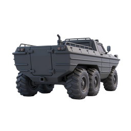 輸送アプリ・ゲーム用 装甲オフロードトラック 3Dアイコン