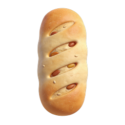 Ícone de Pão Artesanal - Ícone 3D de Comida de Padaria