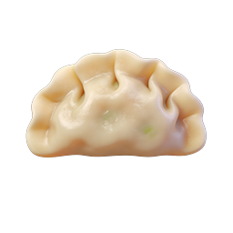 Realistic Asian Dumpling Icon - Gyoza 3D Illustration