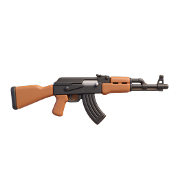 ไอคอนปืนไรเฟิลจู่โจม - อาวุธสไตล์ AK-47 แบบ 3D