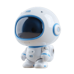 Cute Astronaut Character 3D Icon for Space Apps