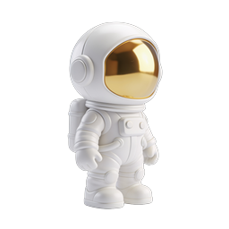 Cute 3D Astronaut Icon - Space Explorer Character