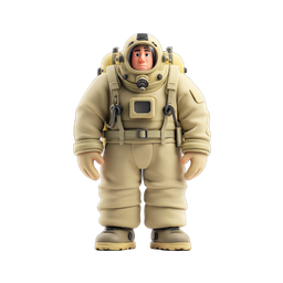 Playful Astronaut Icon for Space Exploration Themes