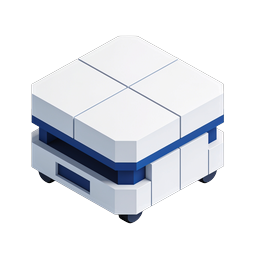 Autonomous Mobile Robot Icon - 3D Isometric Tech Icon