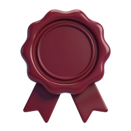 Premium Award Badge Icon - 3D Realistic Medal