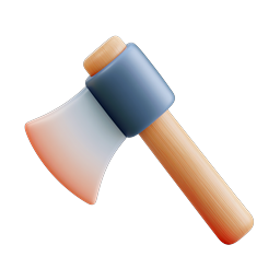Stylish Axe Icon for Woodworking and Camping Projects