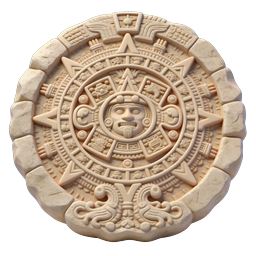 Aztec Calendar Stone Icon - Ancient Mesoamerican Symbol