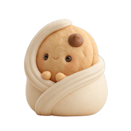 Adorable Baby Burrito Swaddle Clay Icon