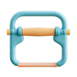 Icono de cuna para bebé - Mueble de guardería estilo 3D Clay