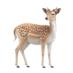 Cute Baby Deer Fawn Wildlife Nature Icon