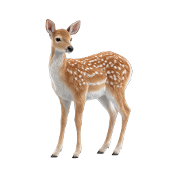 Baby Deer Fawn Wildlife Nature Icon | Realistic Animal