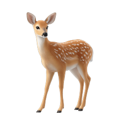 Baby Deer Fawn Realistic Wildlife Icon