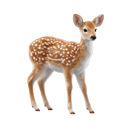 Adorable Baby Fawn Deer Wildlife Icon