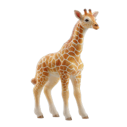 Realistic Baby Giraffe Icon - Adorable Young Wildlife