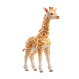 Adorable Baby Giraffe Icon - Cute Wildlife Clipart