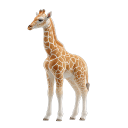 Baby Giraffe Icon - Realistic Wildlife Illustration