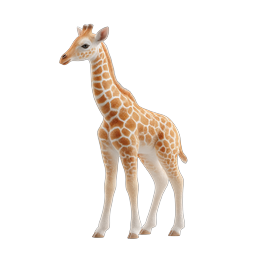 Baby Giraffe Icon - Adorable Wildlife Illustration
