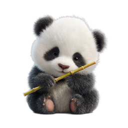Adorable Baby Panda Cub Icon | Realistic 3D Wildlife